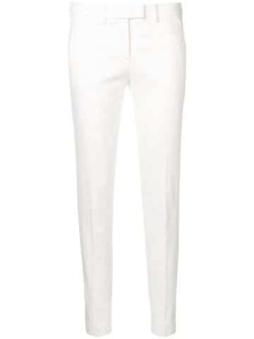 Incotex Incotex By Slowear Low Waist Slim-fit Trousers - White