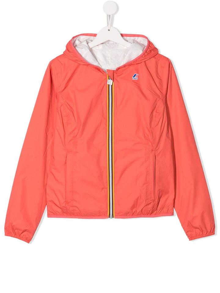 K Way Kids Reversible Zipped Jacket - White