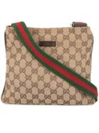 Gucci Pre-owned Shelly Line Messenger Bag - Brown