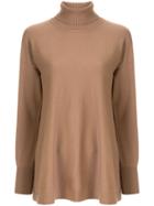 Le Ciel Bleu Boxy-fit Turtleneck Jumper - Brown