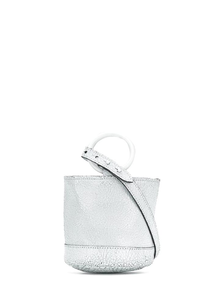 Simon Miller Crackle Effect Mini Bag - White