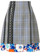 Msgm High-waisted Layered Skirt - Grey