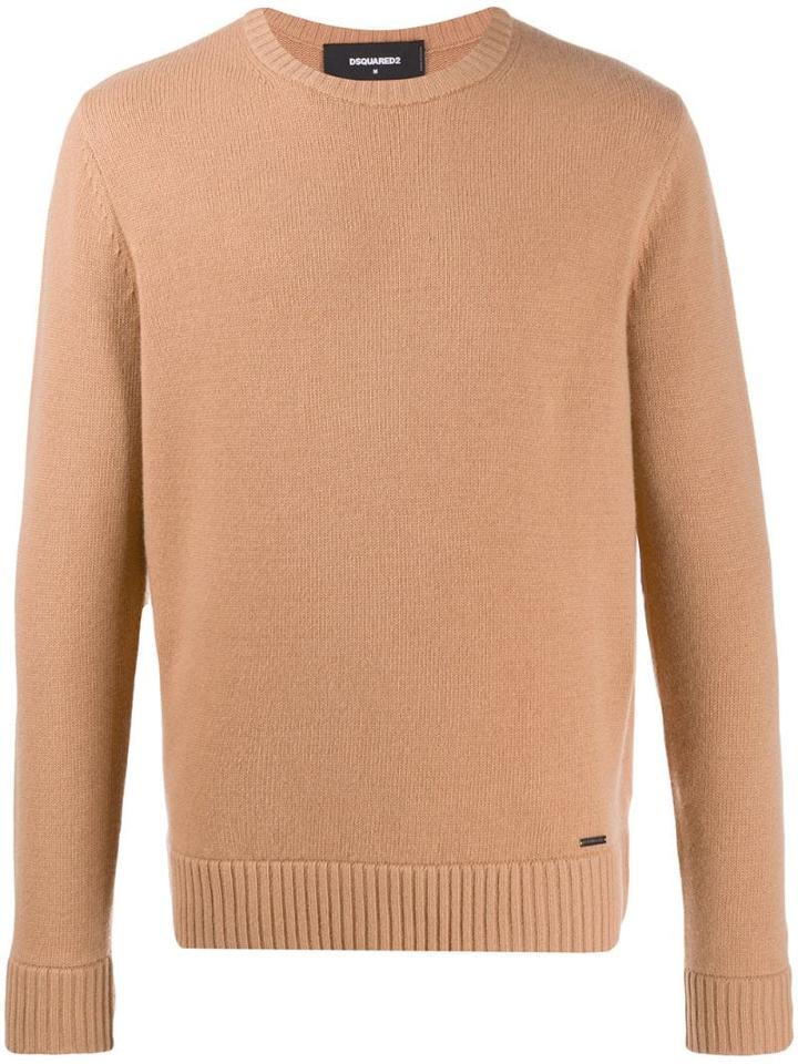 Dsquared2 Crew Neck Sweater - Brown