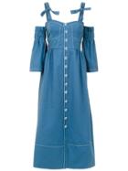 Framed Explorer Midi Dress - Blue