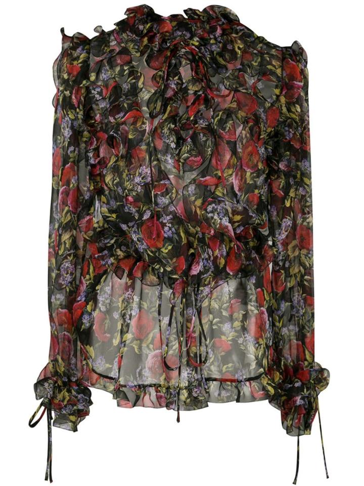 Dolce & Gabbana Frill Blouse - Black