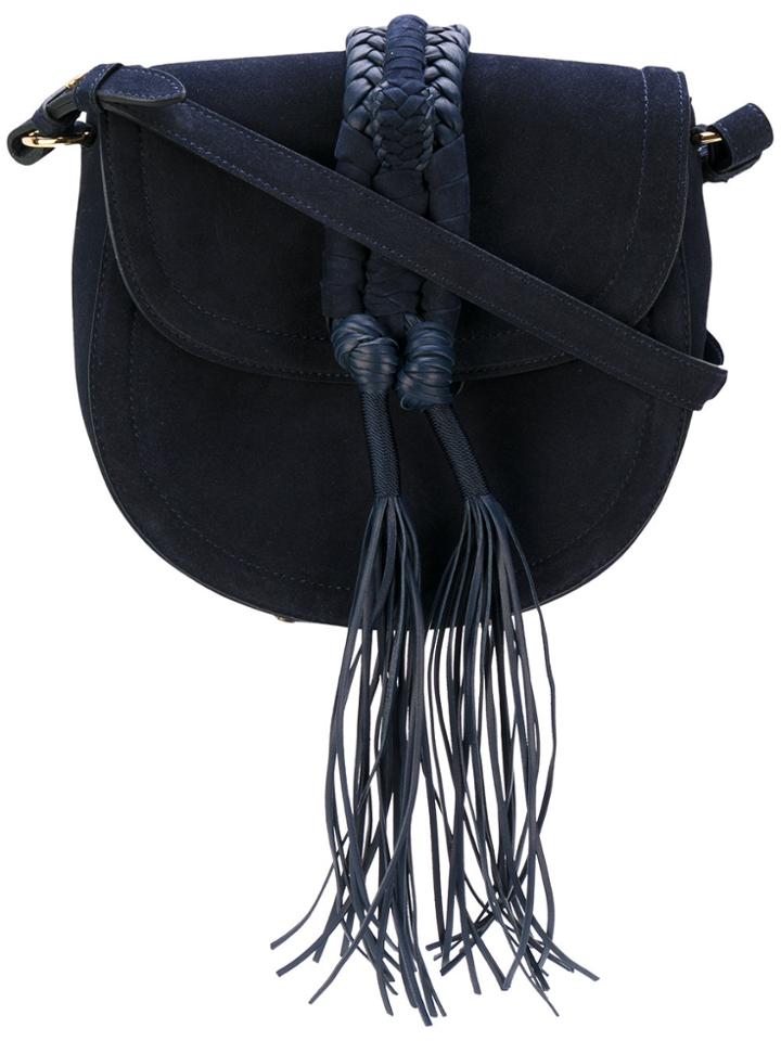 Altuzarra Braided Detail Saddle Bag - Blue