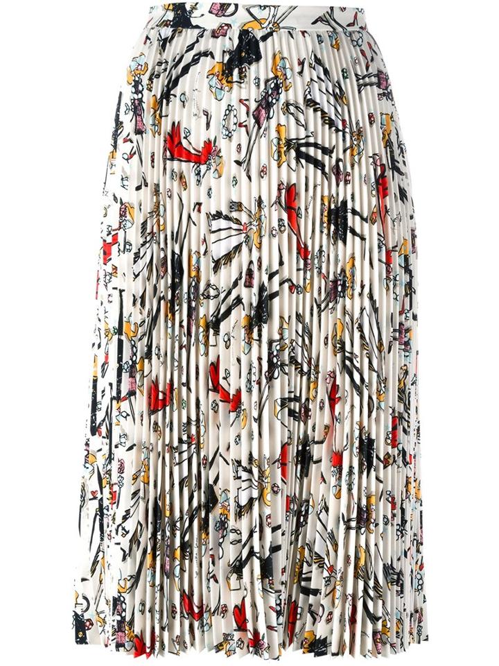 Rossella Jardini Plissé Midi Skirt