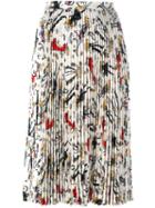 Rossella Jardini Plissé Midi Skirt