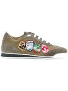 Dsquared2 Patch Embroidered Sneakers - Green