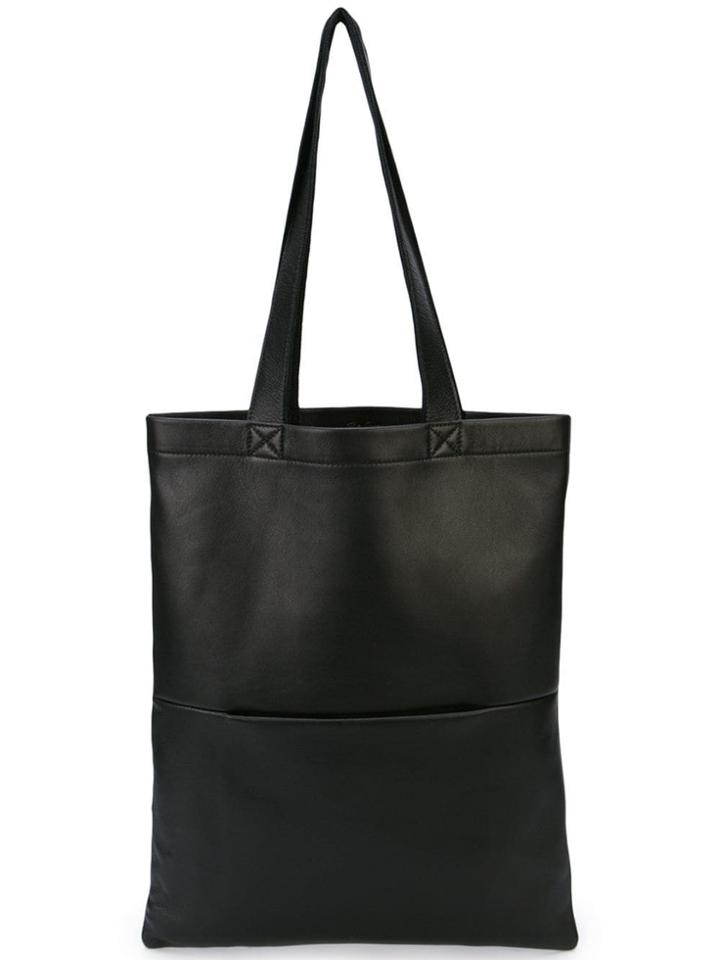Rick Owens Small Signature Leather Tote - Black