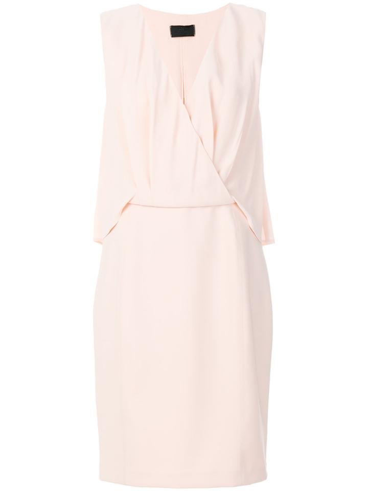 Elisabetta Franchi Sleeveless V-neck Dress - Pink & Purple
