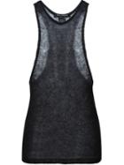 Raf Simons Vintage Knitted Tank Top, Men's, Size: 46, Black
