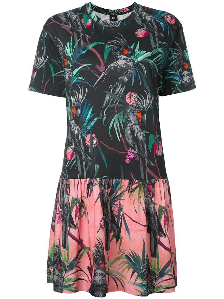 Ps By Paul Smith - Tropical Print Dress - Women - Cotton - S, Black, Cotton