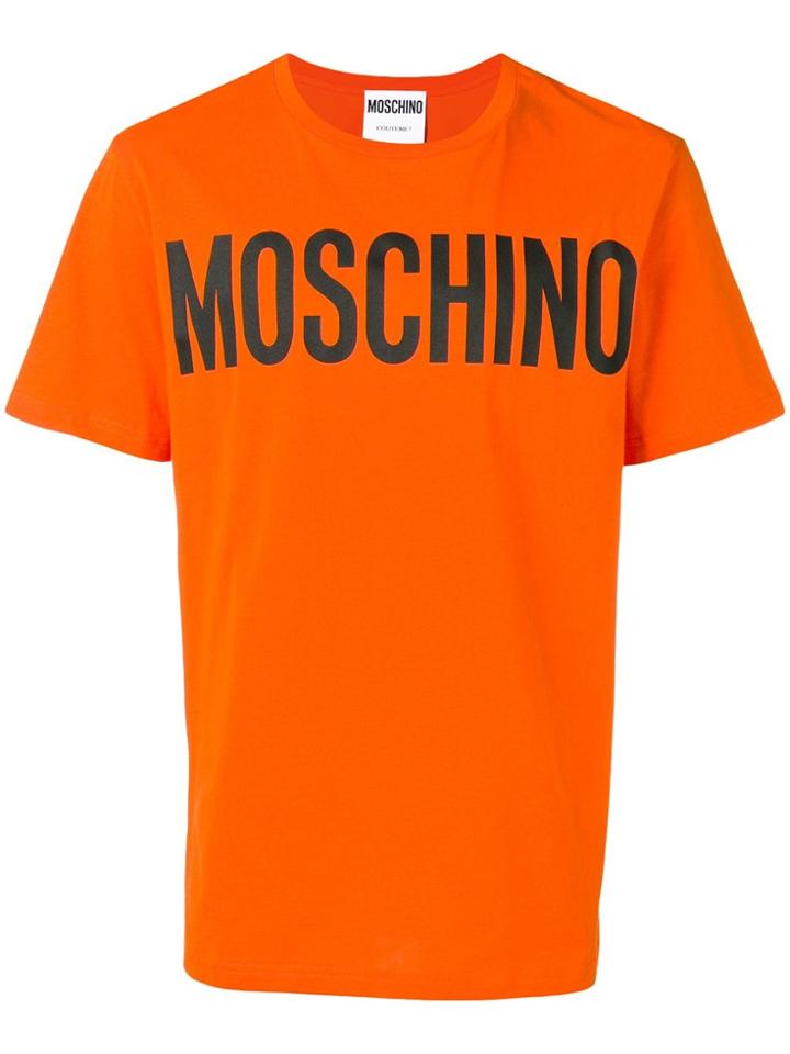 Moschino Logo Patch T-shirt - Orange