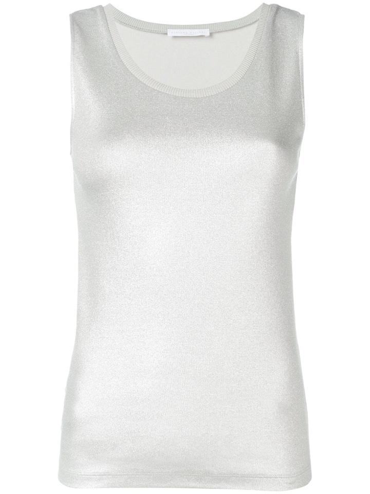 Fabiana Filippi Metallic Effect Tank Top - Grey
