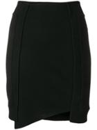 Paco Rabanne Asymmetric Mini Skirt - Black