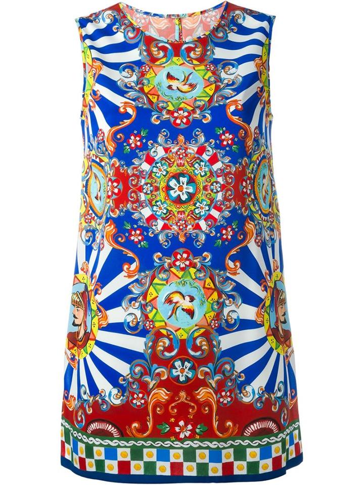 Dolce & Gabbana Carretto Siciliano Print Top
