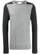 Pringle Of Scotland Contrasting Sleeve Sweater - Grey
