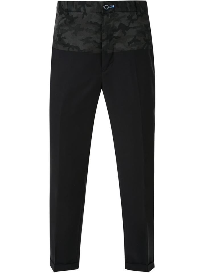 Guild Prime Camouflage Detail Trousers, Men's, Size: 3, Black, Polyester/polyurethane/rayon