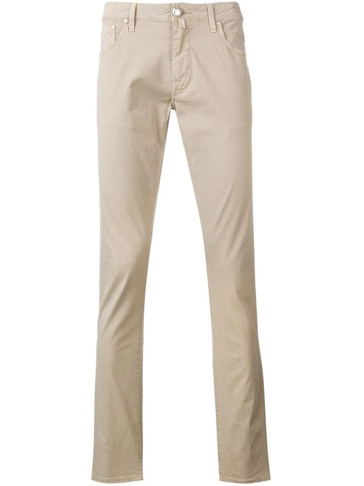 Jacob Cohen Mid Rise Skinny Trousers - Neutrals