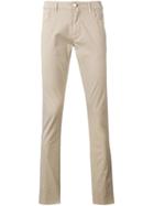 Jacob Cohen Mid Rise Skinny Trousers - Neutrals