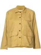The Great Flared Sleeves Jacket, Women's, Size: 1, Yellow/orange, Cotton/tencel/linen/flax/polyurethane