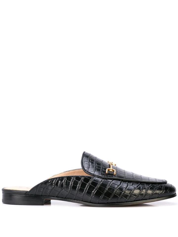 Sam Edelman Linnie Embossed Mules - Black