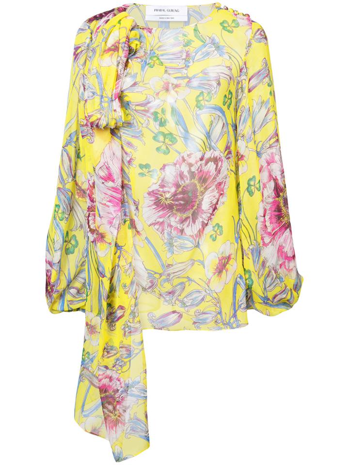 Prabal Gurung Floral Long-sleeve Blouse - Multicolour