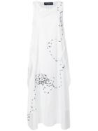Maria Calderara Beaded Maxi Dress - White