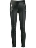 Alexander Mcqueen Houndstooth Side Band Leggings - Black