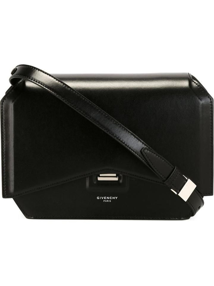Givenchy Bow-cut Shoulder Bag, Women's, Black, Calf Leather