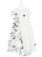 Nununu Splash Paint Effect Dress, Toddler Girl's, Size: 5 Yrs, White
