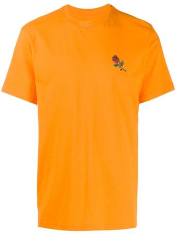 Chinatown Market Rose Print T-shirt - Orange