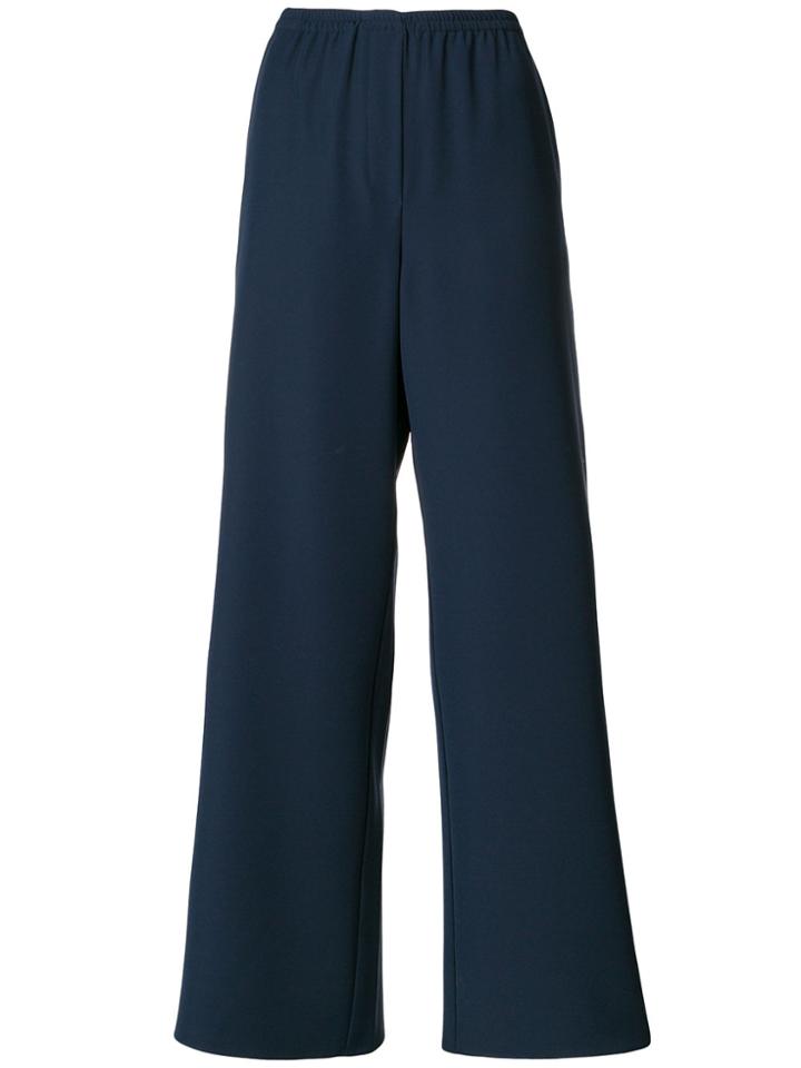 Emporio Armani Wide Leg Trousers - Blue