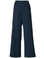 Emporio Armani Wide Leg Trousers - Blue