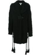 Philosophy Di Lorenzo Serafini Mid Cardi-coat, Women's, Size: 40, Black, Polyamide/virgin Wool