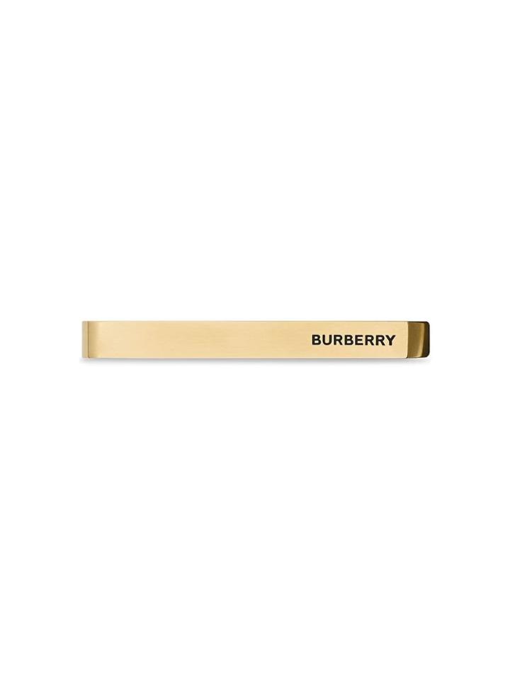 Burberry Engraved Gold-plated Tie Bar