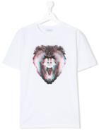 Marcelo Burlon County Of Milan Kids Monkey Print T-shirt - White
