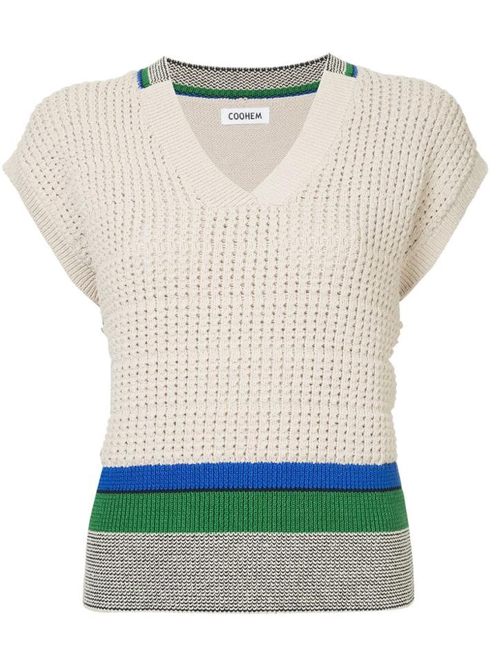 Coohem Tech Knit Mesh Pullover - Neutrals