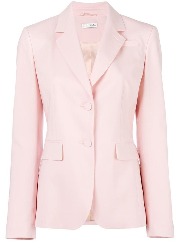 Altuzarra Flap Pockets Blazer, Women's, Size: 38, Pink/purple, Polyester/acetate/virgin Wool/spandex/elastane