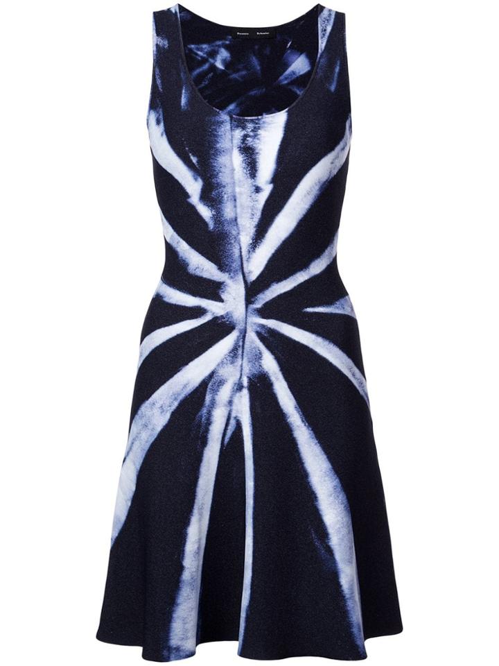 Proenza Schouler Tie Dye Knit Dress - Blue