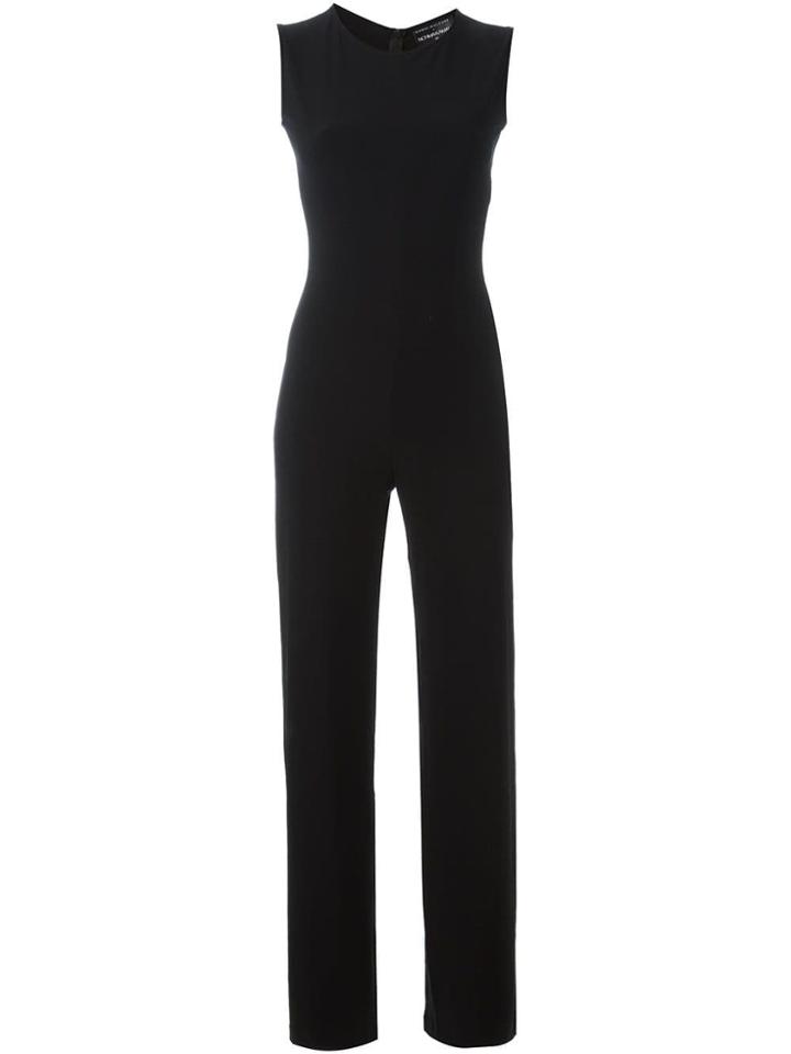 Norma Kamali Fitted Sleeveless Jumpsuit - Black