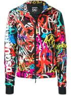 Dsquared2 Graffiti Puffer Jacket - Multicolour