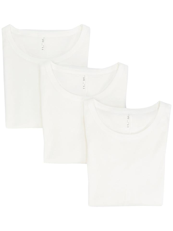 Unravel Project Long Fitted Sweatshirt Three Pack - White