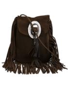 Saint Laurent Anita Shoulder Bag, Women's, Brown, Calf Leather