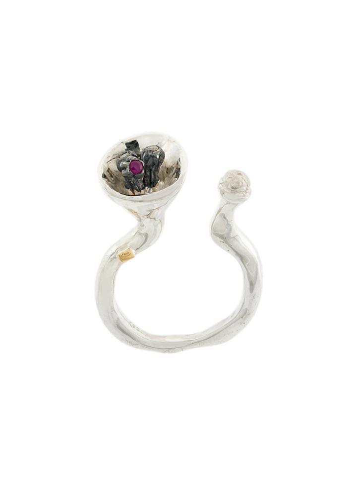 Rosa Maria Saxo Bell Ring - Metallic