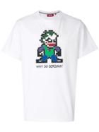 Mostly Heard Rarely Seen 8-bit Pixel Joker T-shirt - White