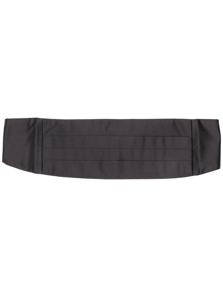 Pal Zileri Four Pleat Cummerbund - Black