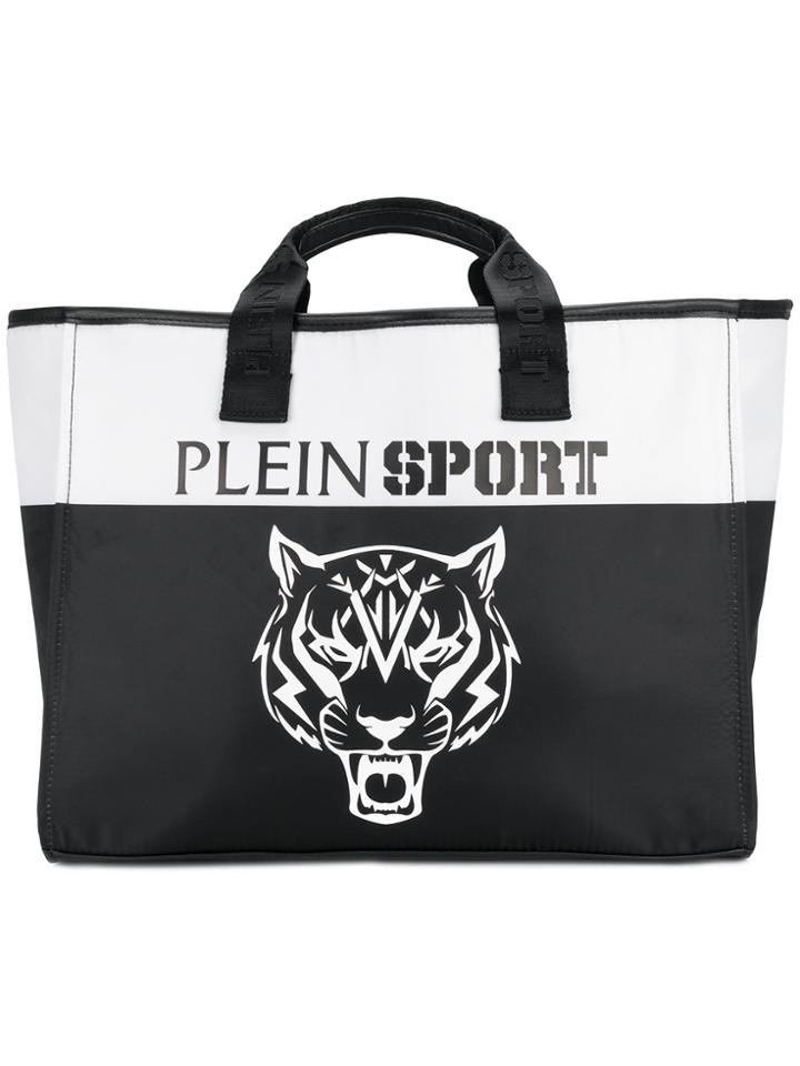 Plein Sport Printed Large Tote Bag - Black
