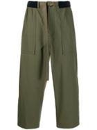 Sacai Fatigue Cropped Trousers - Green